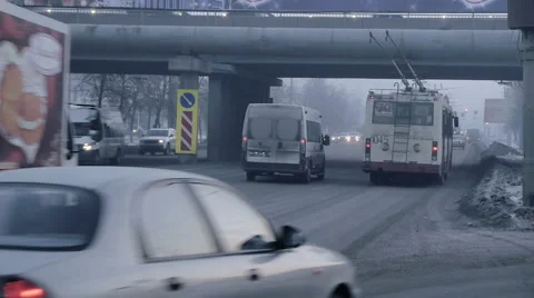 Chelyabinsk, Russia, Car traffic Stock Footage 59338161