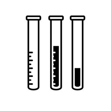 Chemestry flacks vector icons set. Science or pharmacy symbol Stock Illustration