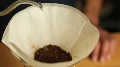 Chemex Coffee is Brewing Stock Footage 65483792