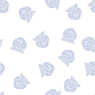 Chemical additives glyph seamless pattern Stockillustratie