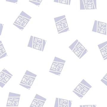 Chemical additives glyph vector seamless pattern 스톡 일러스트