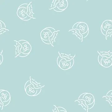 Chemical additives line seamless pattern 스톡 일러스트