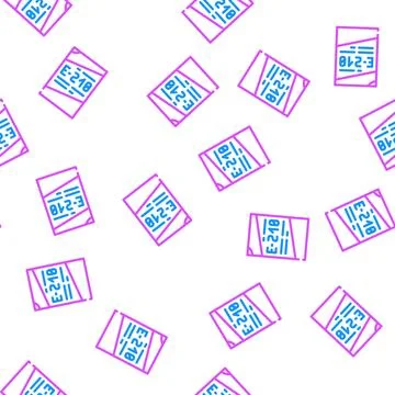 Chemical additives vector seamless pattern Stockillustratie