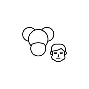 Chemical allergy icon. Element of problems with allergies icon. Thin line icon Ilustración de archivo