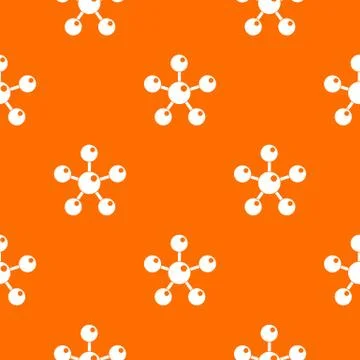 Chemical and physical molecules pattern seamless Illustrazione stock