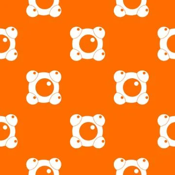 Chemical and physical molecules pattern seamless Illustrazione stock