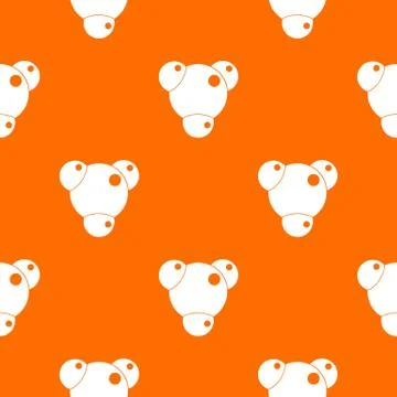 Chemical and physical molecules pattern seamless Illustrazione stock