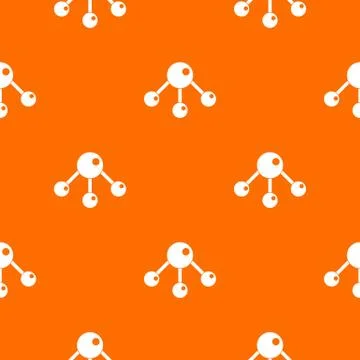 Chemical and physical molecules pattern seamless Illustrazione stock