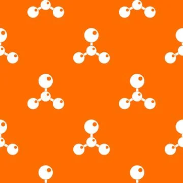 Chemical and physical molecules pattern seamless Illustrazione stock