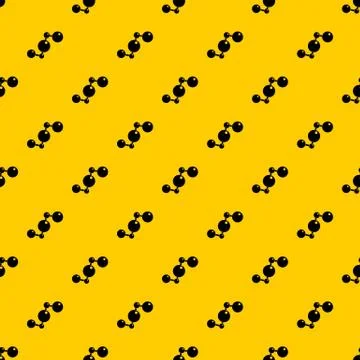 Chemical and physical molecules pattern vector Illustrazione stock
