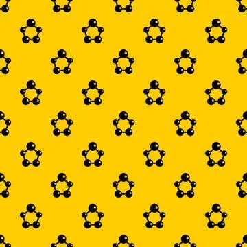 Chemical and physical molecules pattern vector Illustrazione stock