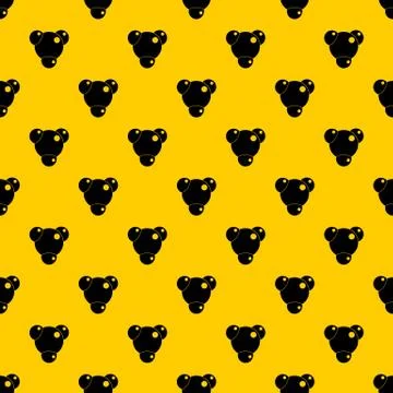 Chemical and physical molecules pattern Illustrazione stock