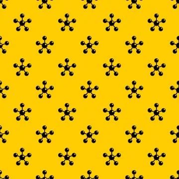 Chemical and physical molecules pattern Stock Illustration