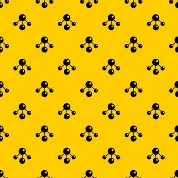 Chemical and physical molecules pattern 스톡 일러스트