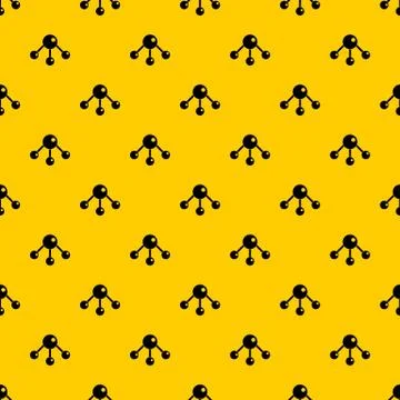 Chemical and physical molecules pattern Stock Illustration