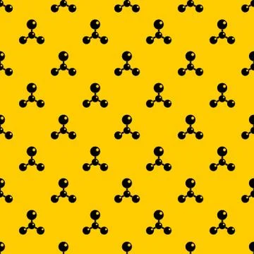 Chemical and physical molecules pattern イラスト素材