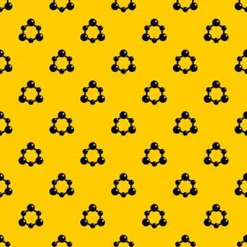 Chemical and physical molecules pattern Stock Illustration