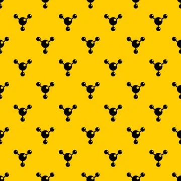 Chemical and physical molecules pattern Stock Illustration