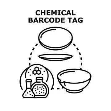 Chemical barcode tag for security and product identification 스톡 일러스트