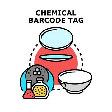 Chemical barcode tag for security and product identification 스톡 일러스트