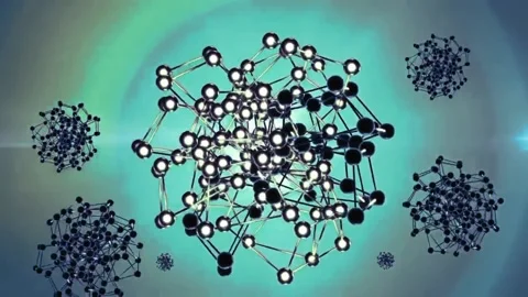 Chemical Bonds Animation Loop  Stock Footage 232163401