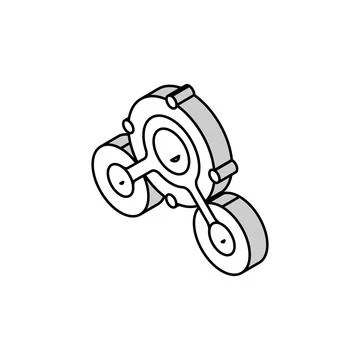 Chemical bonds engineer isometric icon vector illustration Stock Illustration