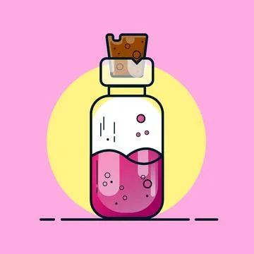Chemical Bottle Stock Illustration