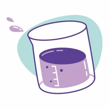 Chemical bottle Stock Illustration