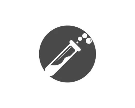 Chemical bottle vector icon for science laboratory Stock Illustration
