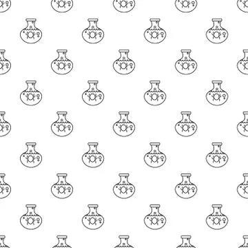 Chemical bug pattern seamless Stock Illustration