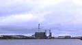 Chemical clouds pollution construction on the sea time lapse  Video HD