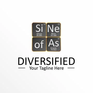 Chemical code logo free vector stock design concept. Stock Illustration