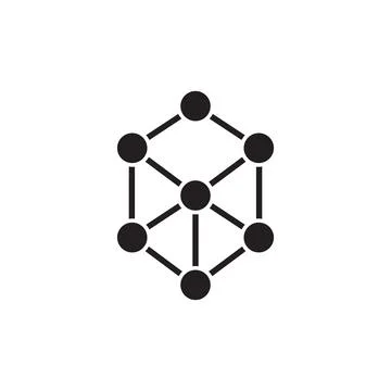 Chemical Compound Icon vector Stock Illustration