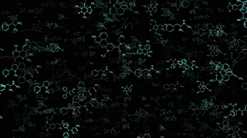 Chemical Compounds Background Video stock 170215924