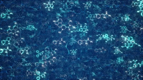 Chemical Compounds Background Video stock 170215978