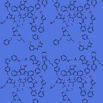 Chemical compounds background Stock Illustration