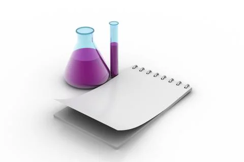 Chemical conical flask Free Stock Illustration
