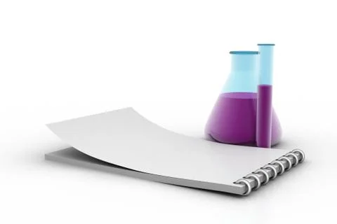 Chemical conical flask Free Stock Illustration