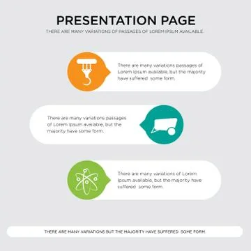 Chemical, dray, crane presentation Stock Illustration