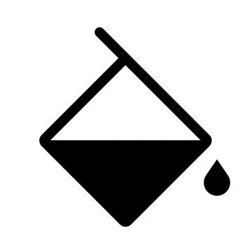Chemical Drop Icon for Hazard Warning and Safety Signs Иллюстрация