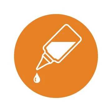 Chemical Dropper icon design, vector graphics Stock Illustration