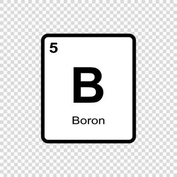 Chemical element Boron Illustration