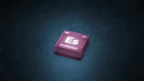 Chemical Element Einsteinium Es Animation. Periodic Table Series. Stock Footage 347737580
