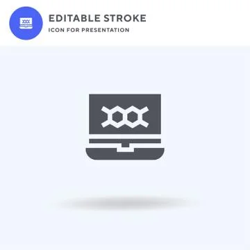 Chemical Element icon vector, filled flat sign, solid pictogram isolated on Stock Illustration