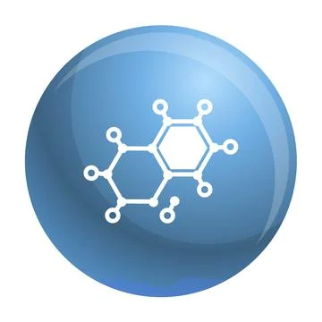 Chemical element molecule icon, simple style 스톡 일러스트