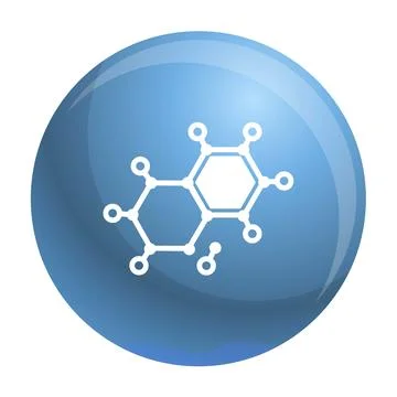 Chemical element molecule icon, simple style Stock Illustration