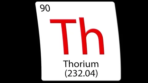 Chemical element tile. Thorium TH 232 waving Stock Footage 93035467