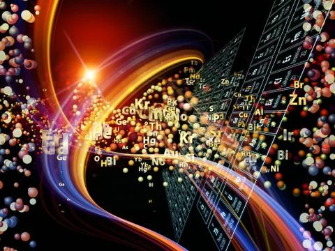 Chemical Elements Backdrop Stock Illustration