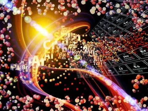 Chemical Elements Backdrop Stock Illustration
