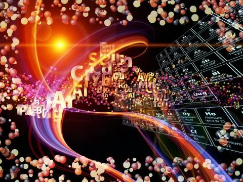 Chemical Elements Backdrop Stock Illustration